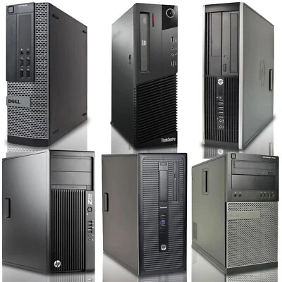 Rápido Dell/HP Core i5 PC Ordenador Escritorio Windows 10 Wi-Fi 8GB RAM 500GB - Imagen 1 de 4