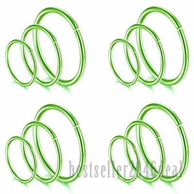 Juegos de perforación corporal hélice cartílago tragus anillo aro labio nariz 12-18 piezas Foto 1 de 4