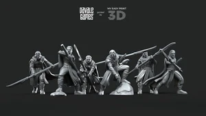 Forest Guardians Spearmen - Galanthir Elves - Davale Games 3D Printed HQ Resin - Picture 1 of 13