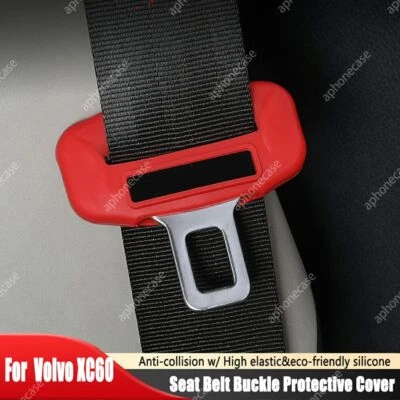 Seat Belt Buckle Cover 5PCS Silicone Seat Belt Clips Sleeve For Volvo XC60 - Imagem 1 de 4