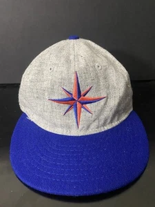 Gorra Ebbets Field Brújula Café Franelas Lana Correa Hecha en EE. UU. Correa trasera - Imagen 1 de 7
