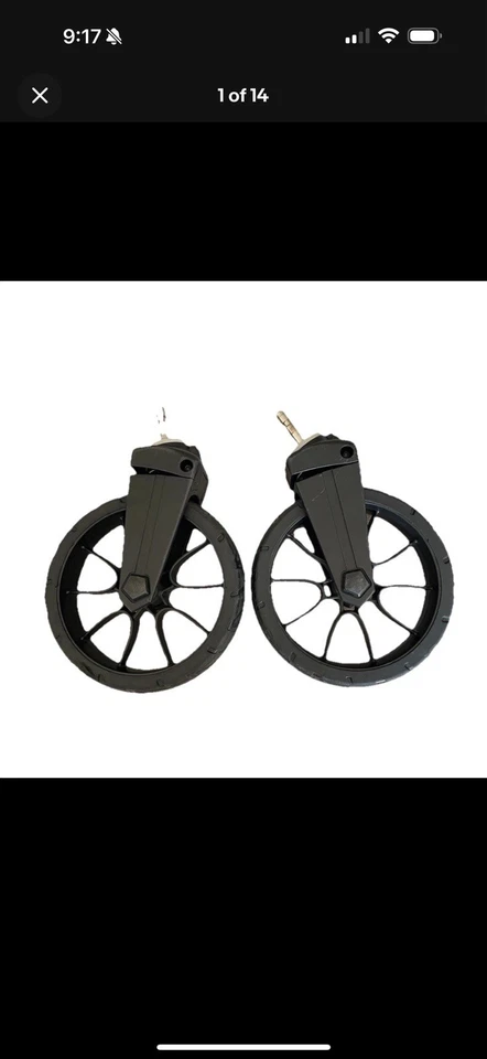 Juego de repuesto de ruedas delanteras para cochecito Baby Jogger City Select LUX Foto 1 de 4