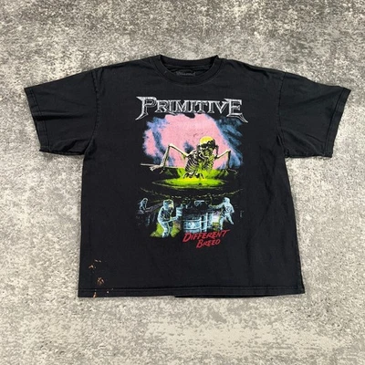 Camisa Megadeth Primitive Para Hombres XL Negra Logotipo de Razas Diferentes Patinador Doble Cara Foto 1 de 4