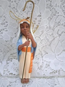 Thomas Blackshear Ébano Visiones El Pequeño Pastor Adorno de Navidad 2004 2do  - Imagen 1 de 7