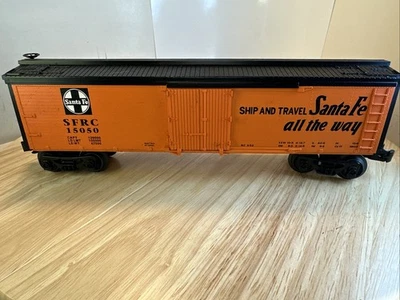 LIONEL O GAUGE SFRC 15050 Ship And Travel SANTA FE all the Way REEFER FROM 2010 - Image 1 of 4