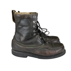 Vintage Sears Leather Boots Lace-up Combat Boots Work Men's 11 EE Wide 86135 - Bild 1 von 10