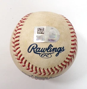 2022 Marlins @ Pirates Game Used Baseball Avisail Garcia/Zach Thompson COA - Picture 1 of 3