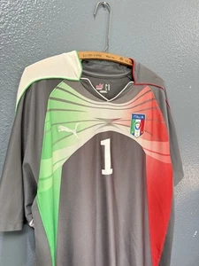 Puma Italia Gianluigi Buffon Soccer Gray Jersey Size XL - Picture 1 of 6