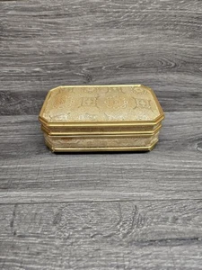 Scatola portagioie vintage tono oro - Foto 1 di 6