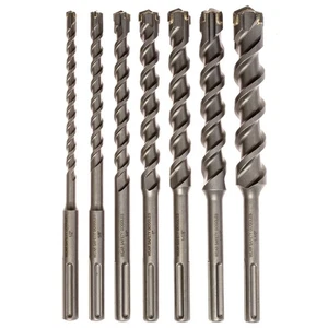 7 Piece Carbide Tipped Masonry Drill Bit Set, SDS Max!!! - Picture 1 of 5