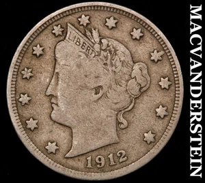 1912 Liberty Nickel - Scarce  Better Date  No Reserve  #F9772 - Picture 1 of 2