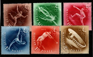 HUNGARY-1952.- Olympic Games, Helsinki Cpl.Set  USED!!! Mi:1247-1252. - Picture 1 of 1