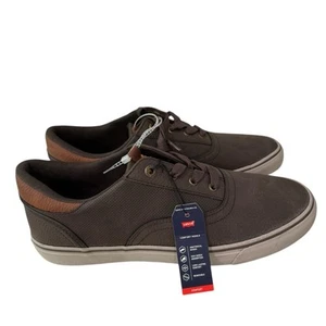 Levi’s Vans Ethan Men’s Sneaker Size 10 1/2 Brown Casual Lace Up Skate Board NWT - Picture 1 of 9