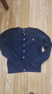 Polo Ralph Lauren Navy Cardigan 8-10 Years - Picture 1 of 2