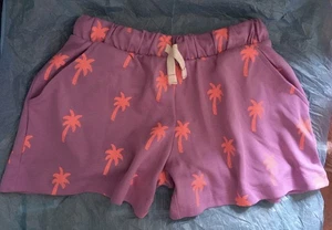 M&S Purple Palm Patterned Shorts UK Size 6-7 Years BNWT  - Picture 1 of 3
