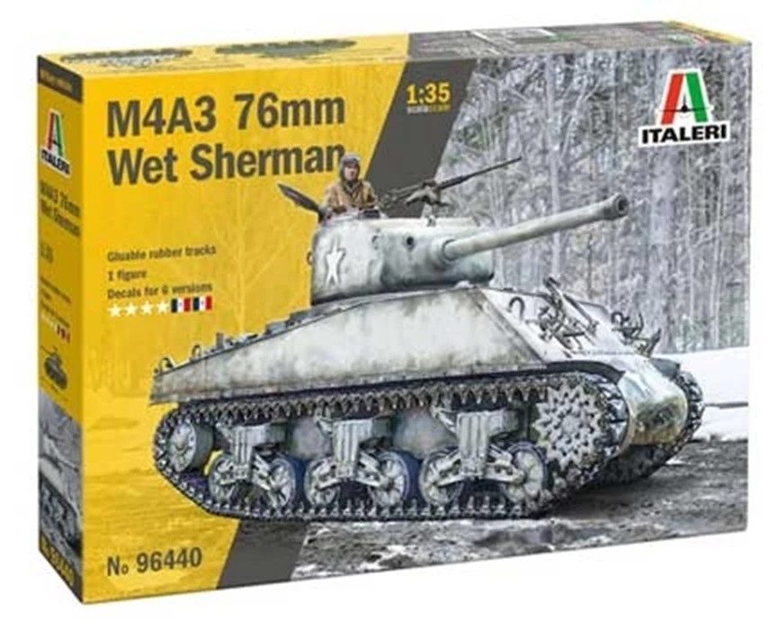 Italeri  1/35 Sherman M4A3 Wet #96440📌USA📌New Release📌Sealed - Image 1 of 2