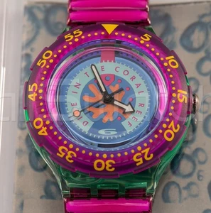 Swatch Scuba 1993 - SDG102 - Cherry Drops - Nuovo - Picture 1 of 2