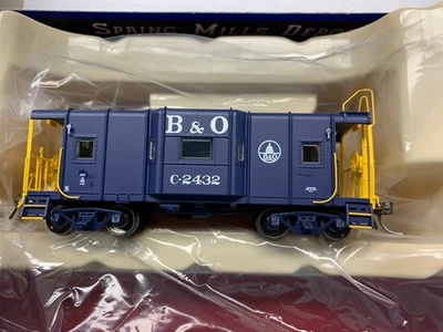 SPRING MILLS DEPOT B&O I-12 WAGONTOP BLUE CABOOSE(65-69) #121203-02 MIB - Image 1 of 4