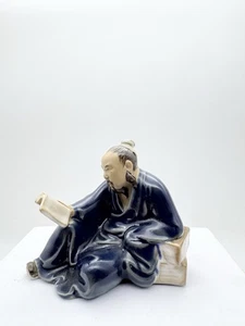 Figura lector chino Mudman, figura de cerámica - Imagen 1 de 7