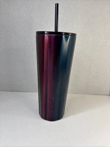 Vaso Starbucks 2021 Fall Oil Slick festoneado acero inoxidable 24 oz - Imagen 1 de 6