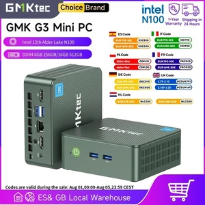 GMKtec G3 Mini PC Intel N100 16GB RAM 512GB SSD Windows 11 Pro Desktop UK WiFi 6 - Picture 1 of 7