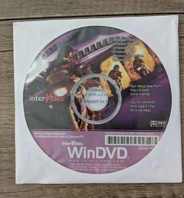 INTERVIDEO WINDVD - Original PC CD-ROM 2001 Windows - Image 1 of 3