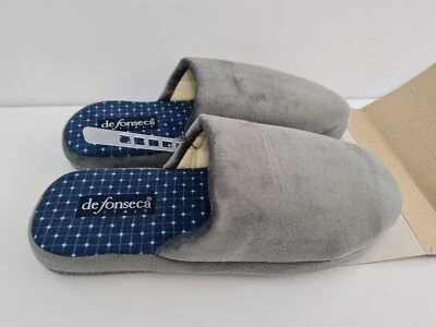 De Fonseca Pantofole Uomo Roma Top I MA01 in Tessuto - GRI (Grigio)