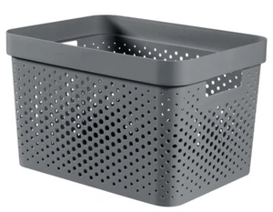 Curver Recycled Infinity Dots Box 17L dunkelgrau - Bild 1 von 1