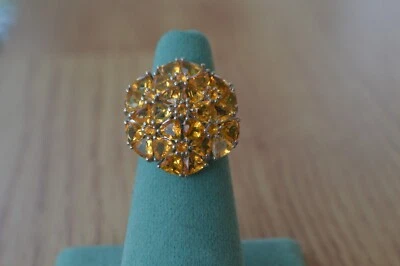 4.00ct Jalisco Fire Opal Ring Platinum over Sterling Silver Size 6 - Image 1 of 4