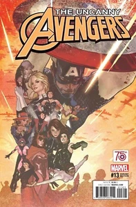UNCANNY AVENGERS #13 1:50 ADAM HUGHES 75TH ANNIV CAPTAIN AMERICA VARIANT 120722 - Picture 1 of 1
