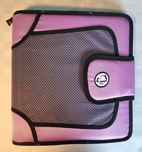 Case-It Open Tab Closure 3” BINDER S-816 Lavender Pink Notebook School Pre-owned - Picture 1 of 10
