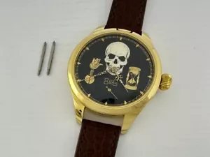 L.U.C Chopard Memento Mori Masonic MARRIAGE!!! Antique Swiss Gold Men Watch EXC! - Picture 1 of 9
