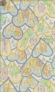 VINTAGE! VALENTINE CATS - 2001 - BTHY - 18"X44" - Bild 1 von 1