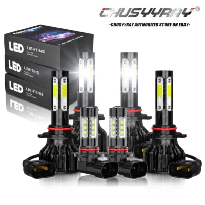 Para Jeep Grand Cherokee 1999-2004 4lados LED Faro Bombillas de Luz Antiniebla Foto 1 de 4