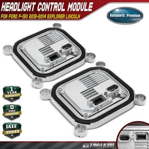 2Pcs Xenon HID Headlight Ballast for Ford F-150 13-14 Explorer Edge Lincoln MKX - Foto 1 di 10
