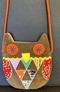 Handmade Giddy Giddy Owl Pouch Purse - Picture 1 of 9