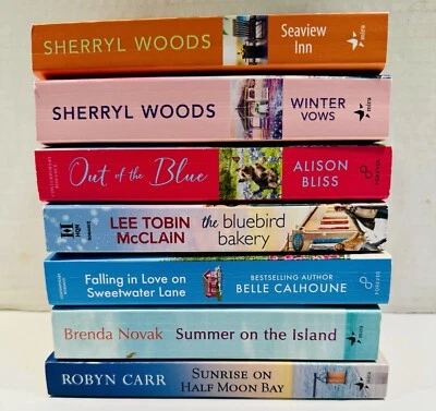 Sherryl Woods & Other Authors Book Lot of 7 Romance Paperback Books Foto 1 de 4