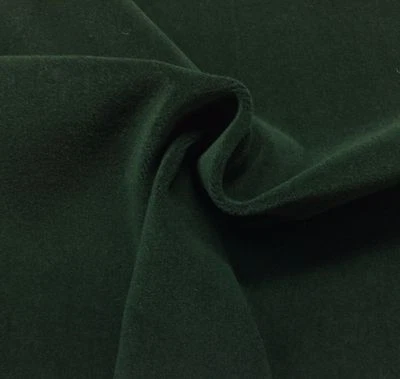 BEACON HILL WOOL VELVET FOREST GREEN 100% WOOL UPHOLSTERY FABRIC 1.6 YARDS 55"W - Image 1 of 3