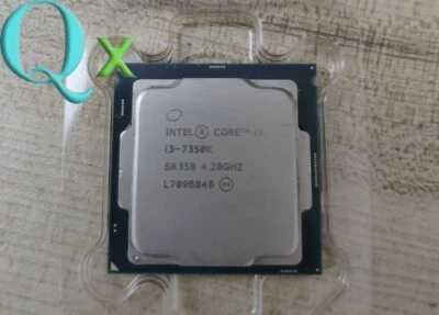 7Th Gen Intel Core i3-7350k  LGA 1151 CPU Processor Kaby Lake 4.2 GHz Dual Core - Image 1 of 2