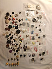 Button Lot Metal Plastic Celluloid Singles and Sets Mixed Vintage Crafts