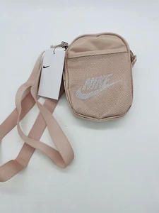 Nike Heritage Crossbody Bag Unisex Sports Travel Casual Pouch Pink BA5871 601 - Picture 1 of 12