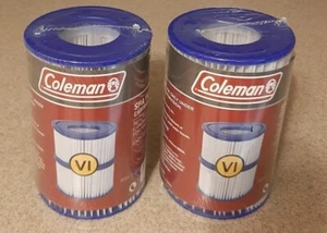LOT (2) Coleman Type VI Spa/Pool Filter Replacement Cartridges 2-Packs (4 Total) - Picture 1 of 4