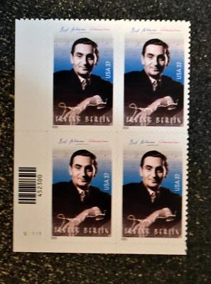 USA2002 #3669 37c Irving Berlin - Plate Block of 4  Mint  NH  - Image 1 of 4