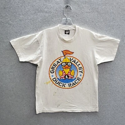 Camiseta Top L Vintage Great Valley Duck Race Mujer Puntada Única Años 90 LEER Foto 1 de 4