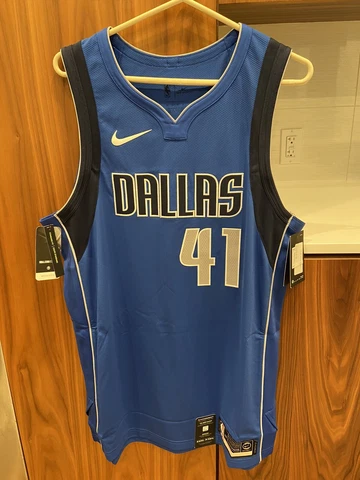 Dirk Nowitzki NWT Authentic VaporKnit Dallas Mavericks Jersey Size 48/L Nike Cover