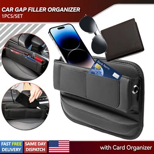 Car Accessories Seat Gap Storage Bag Crevice Box Card Organizer Holder Universal - Picture 1 of 10