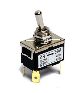1pc Power Toggle Switch On/Off 4P DPST 25A 125V 20A 250V Lug Terminal Taiwan - Picture 1 of 5
