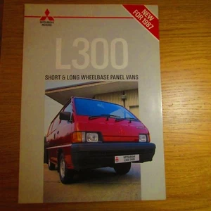MITSUBISHI L300 Standard Short Long Wheelbase Panel Van UK Market Brochure 1987 - Picture 1 of 1