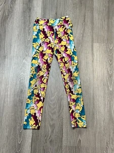 Lularoe x Disney Winnie The Pooh Youth Size L/XL  8-14 Floral Multicolor Print - Picture 1 of 9