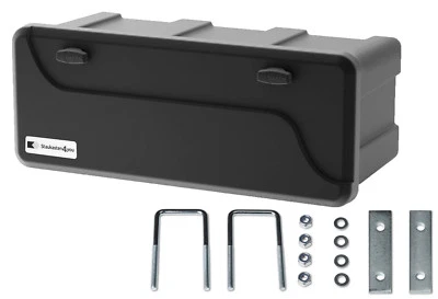 Deichselbox, Staubox, Werkzeugkasten inkl. Halter 750x300x355 mm - Daken 190275U - Bild 1 von 4